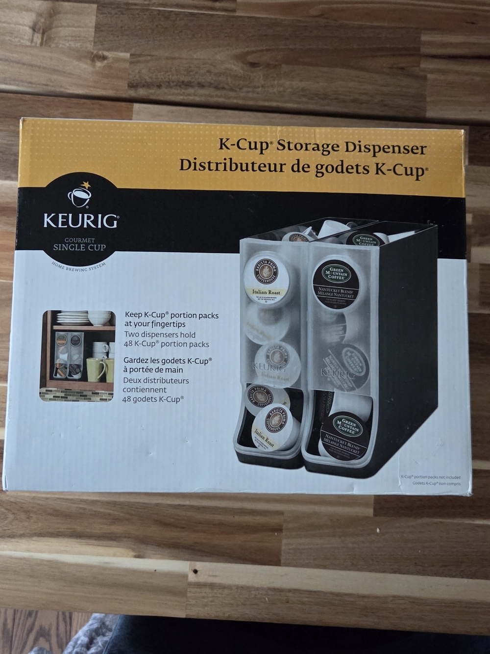 Keurig Black and White K-Cup Dual Dispenser